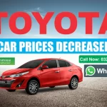 Toyota Car Prices Reduced in Pakistan