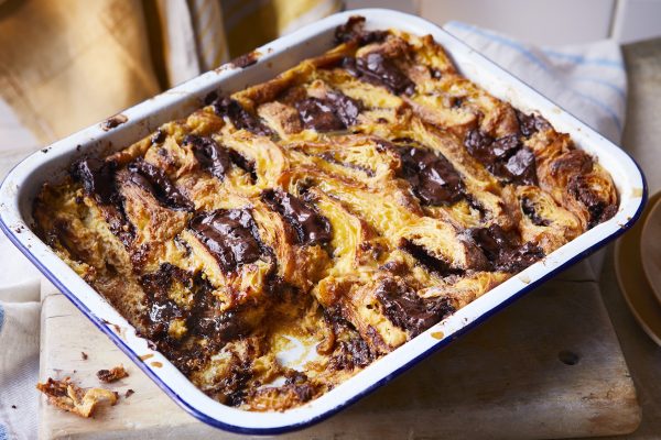 Easy Date and Chocolate Bread and Butter Pudding Recipe