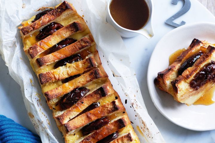 Easy Date and Chocolate Bread and Butter Pudding Recipe